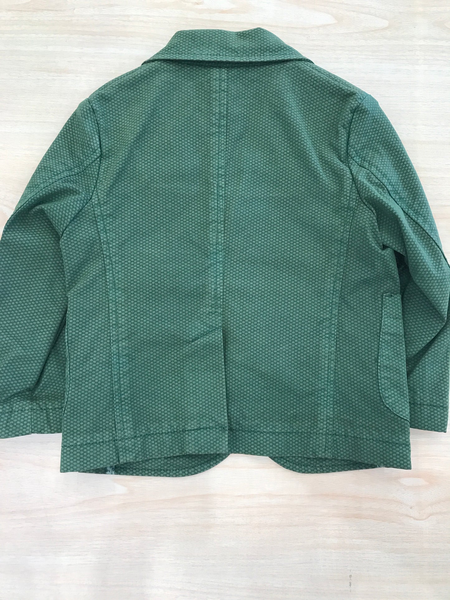 Giacca John Twig verde con tasche sul davanti e pochette laterale