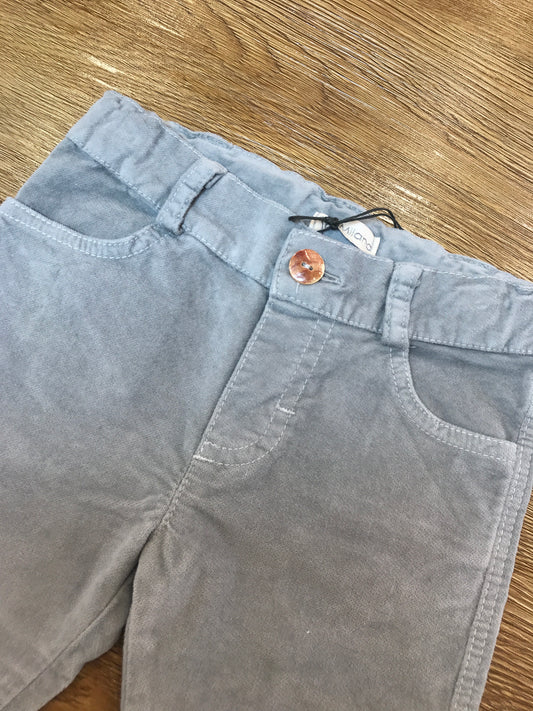 Pantalone Jo Milano in vellutino con elastico in vita con tasche laterali
