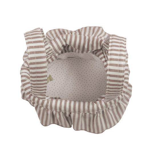 BORSA BUCKET STRISCE MOKA