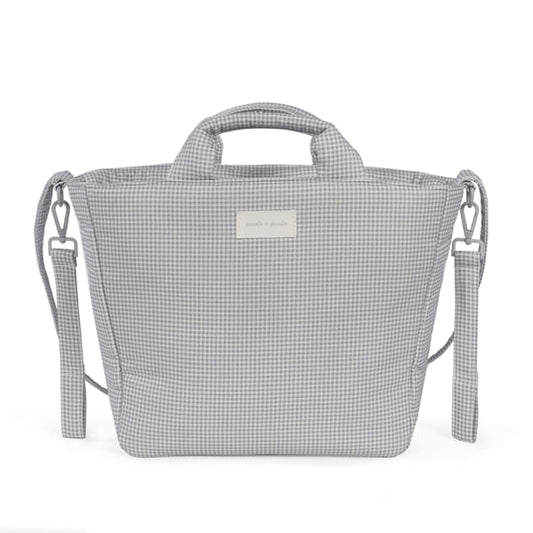 BORSA FASCIATOIO LITTLE BLOOM VICHY GRIGIO