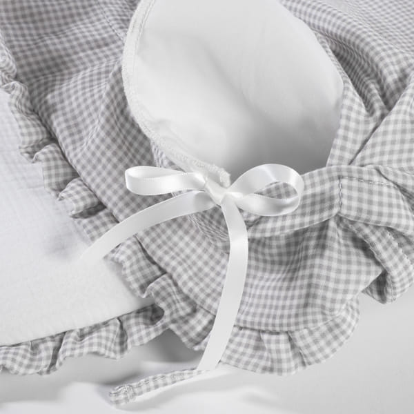 SACCO NANNA LITTLE BLOOM VICHY GRIGIO TOG 2,5
