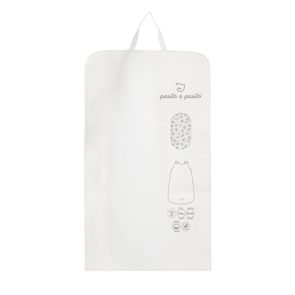 SACCO NANNA ESTATE LITTLE BLOOM FIORI GRIGIO TOG 0,5