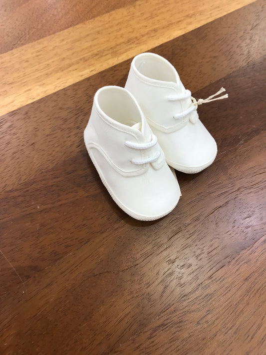 Scarpina Pure in taffettà all'inglesina con lacci sul davanti