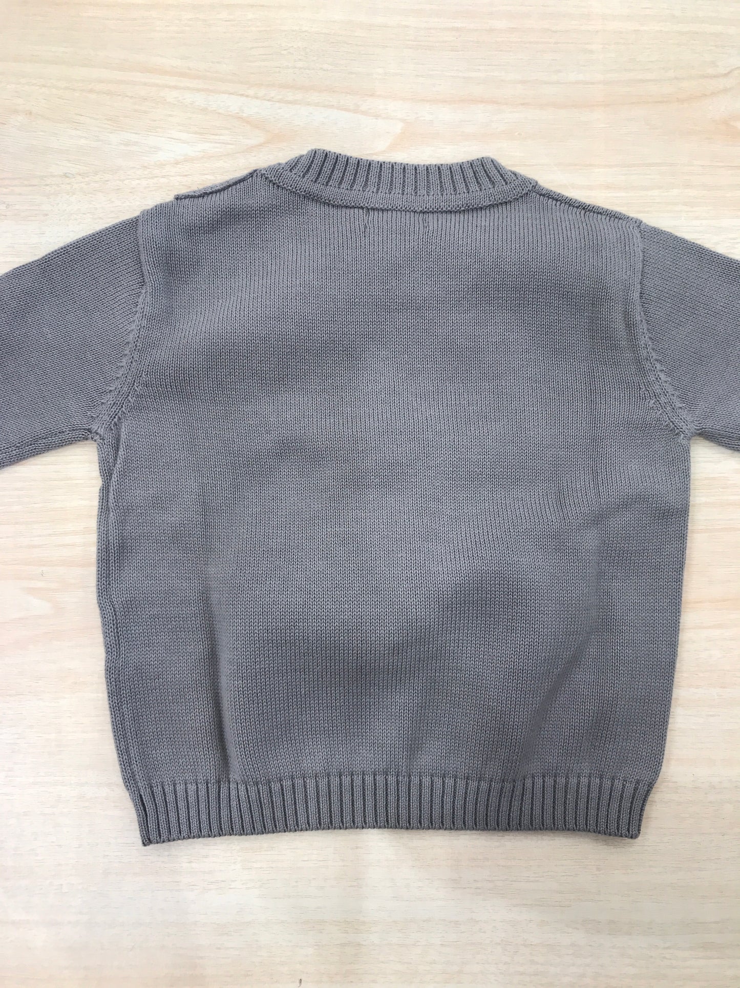 Maglione Jo Milano in filo manica lunga con elicottero ricamato sul davanti