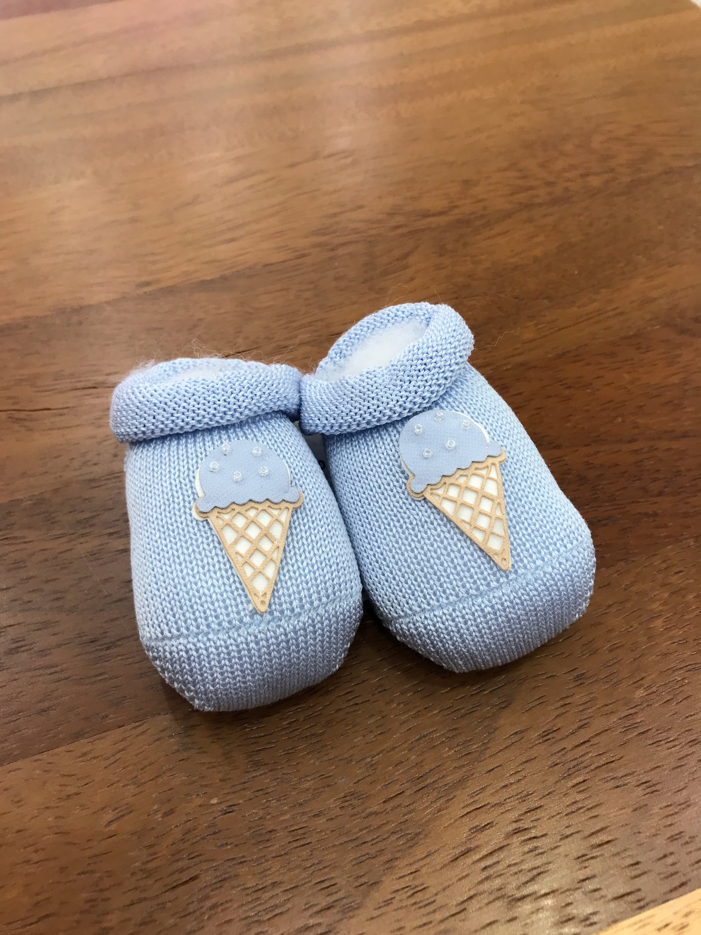 Babbucce Story Loris in filo con applicazione a forma di gelato