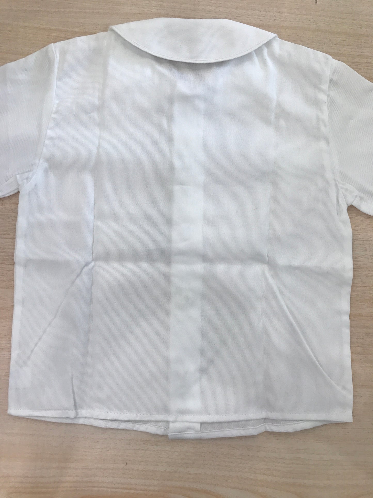 Camicia Duepunti manica lunga in cotone bianca con colletto tondo