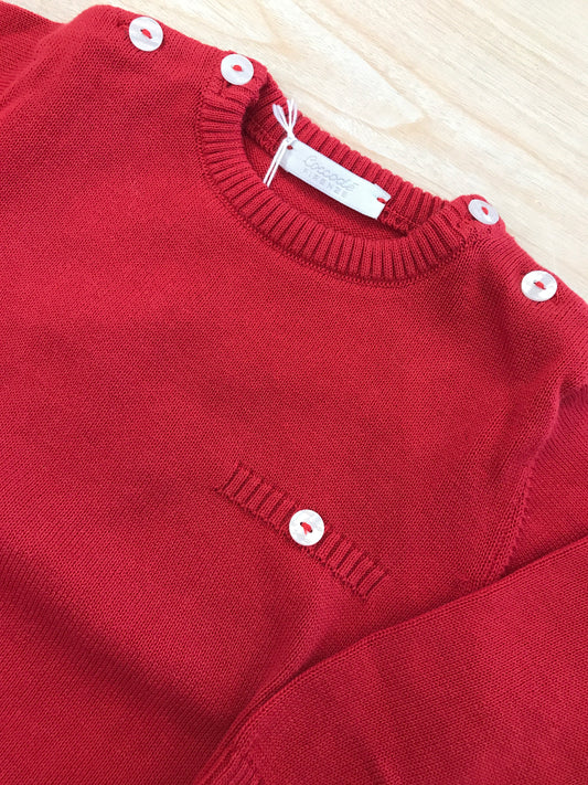 Maglione Coccodè in filo manica lunga con bottoni sulle spalle