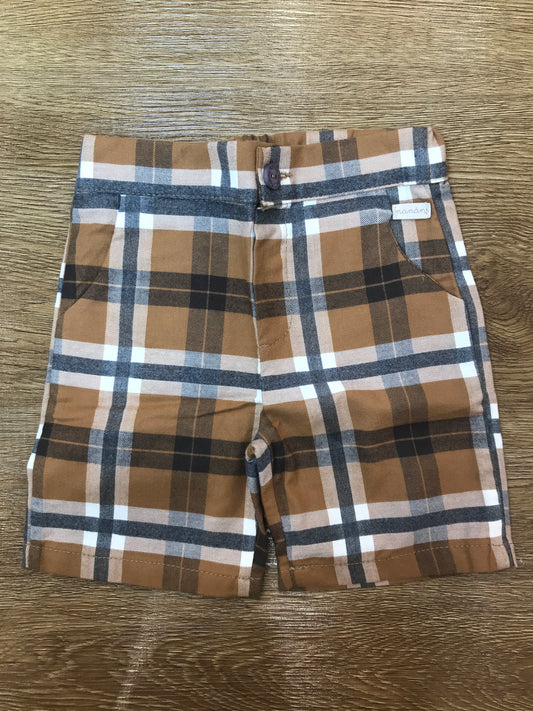Pantalone Nanan scozzese nei toni del beige