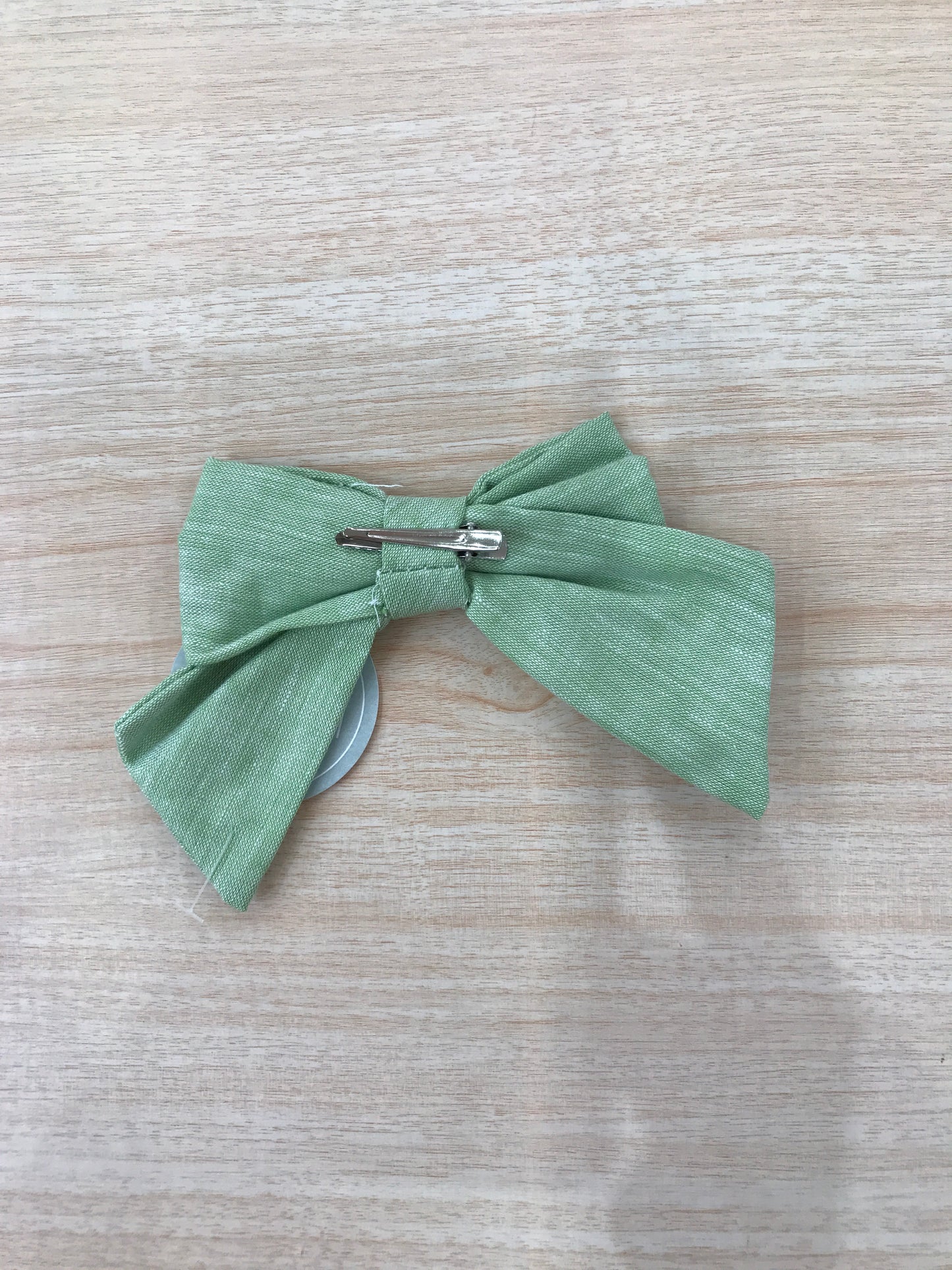 Fermaglio Belan in cotone fiocchetto verde