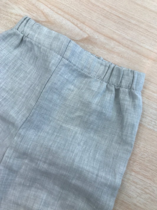 Pantalone Colibrì in linogrigio con elastico in vita