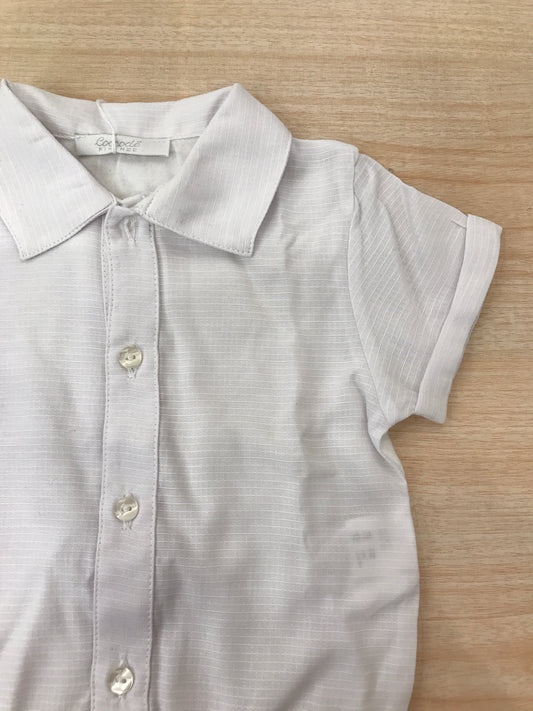 Body Coccodè in cotone mezza manica con colletto a punta con bottoncini sul davanti effetto camicia
