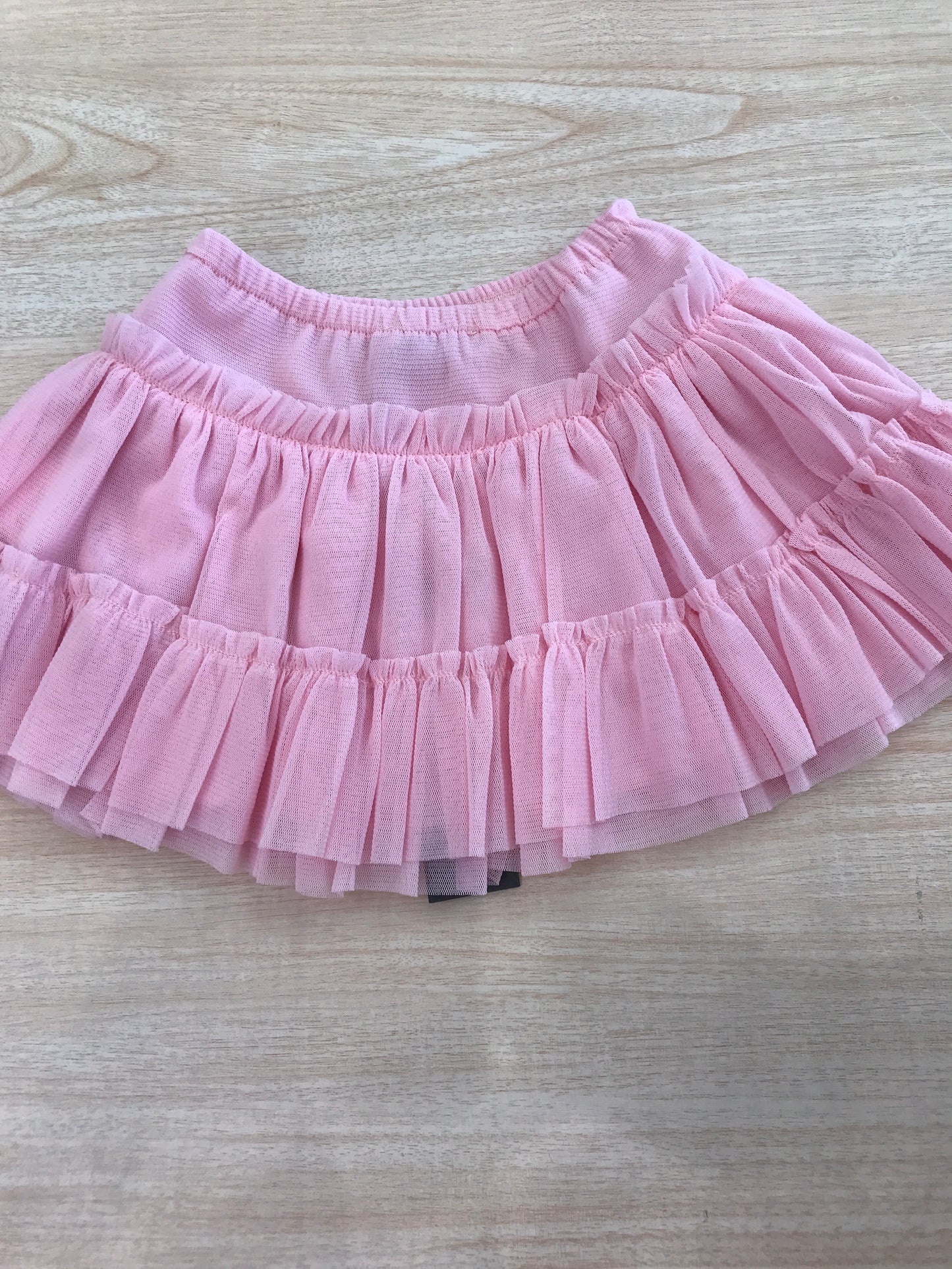 Gonna Jo Milano in tulle rosa con doppia balza