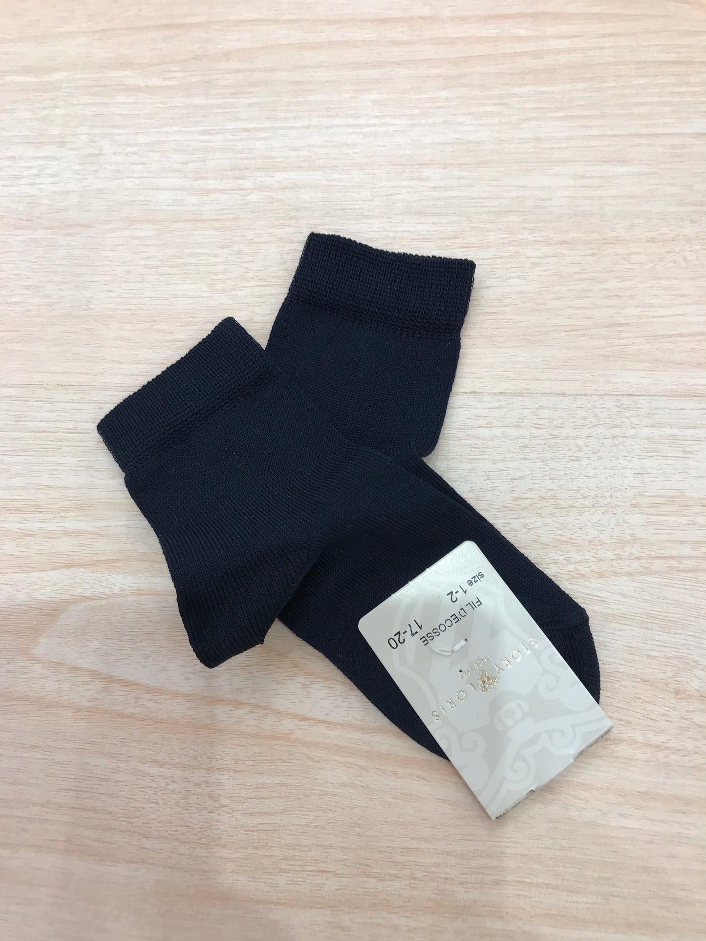 Calzino Story Loris in filo blu scuro