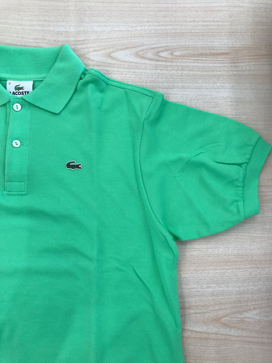 Polo Lacoste in cotone mezza manica con bottoncini e logo ricamato lateralmente unisex