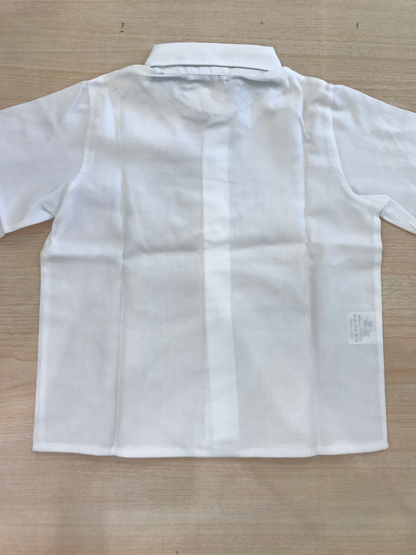 Camicia Colibrì in cotone manica lunga con colletto a punta e quadretti sul retro