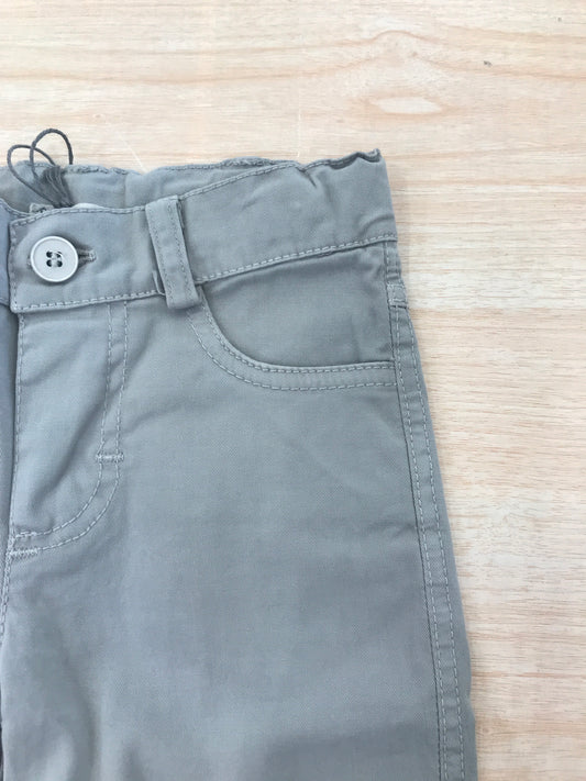 Pantalone Jo Milano in cotone grigio corto con tasche laterali