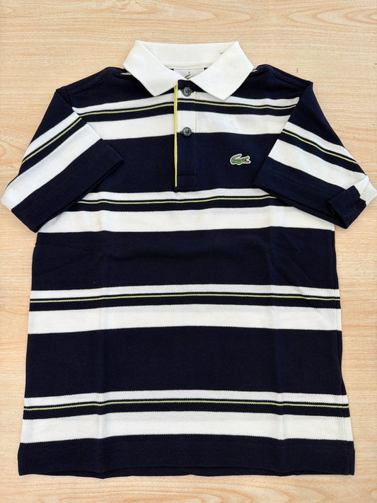 Polo Lacoste in cotone mezza manica con bottoncini e logo ricamato lateralmente unisex