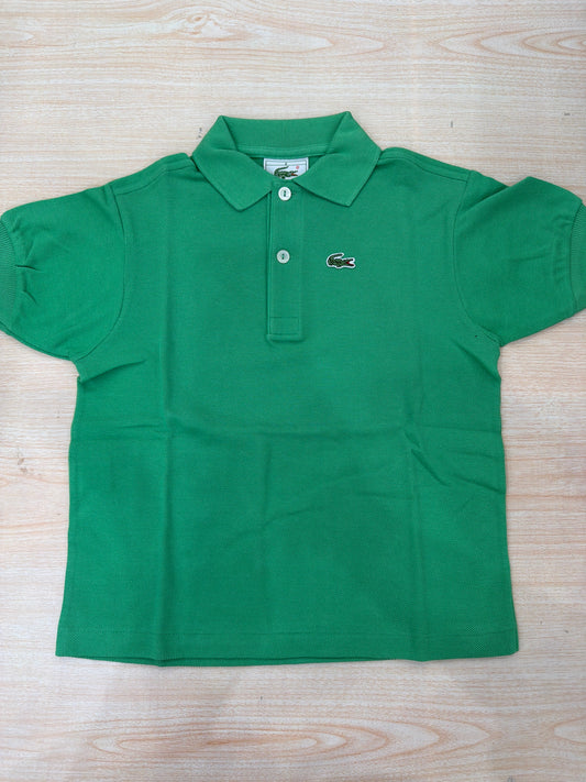 Polo Lacoste in cotone mezza manica con bottoncini e logo ricamato lateralmente unisex