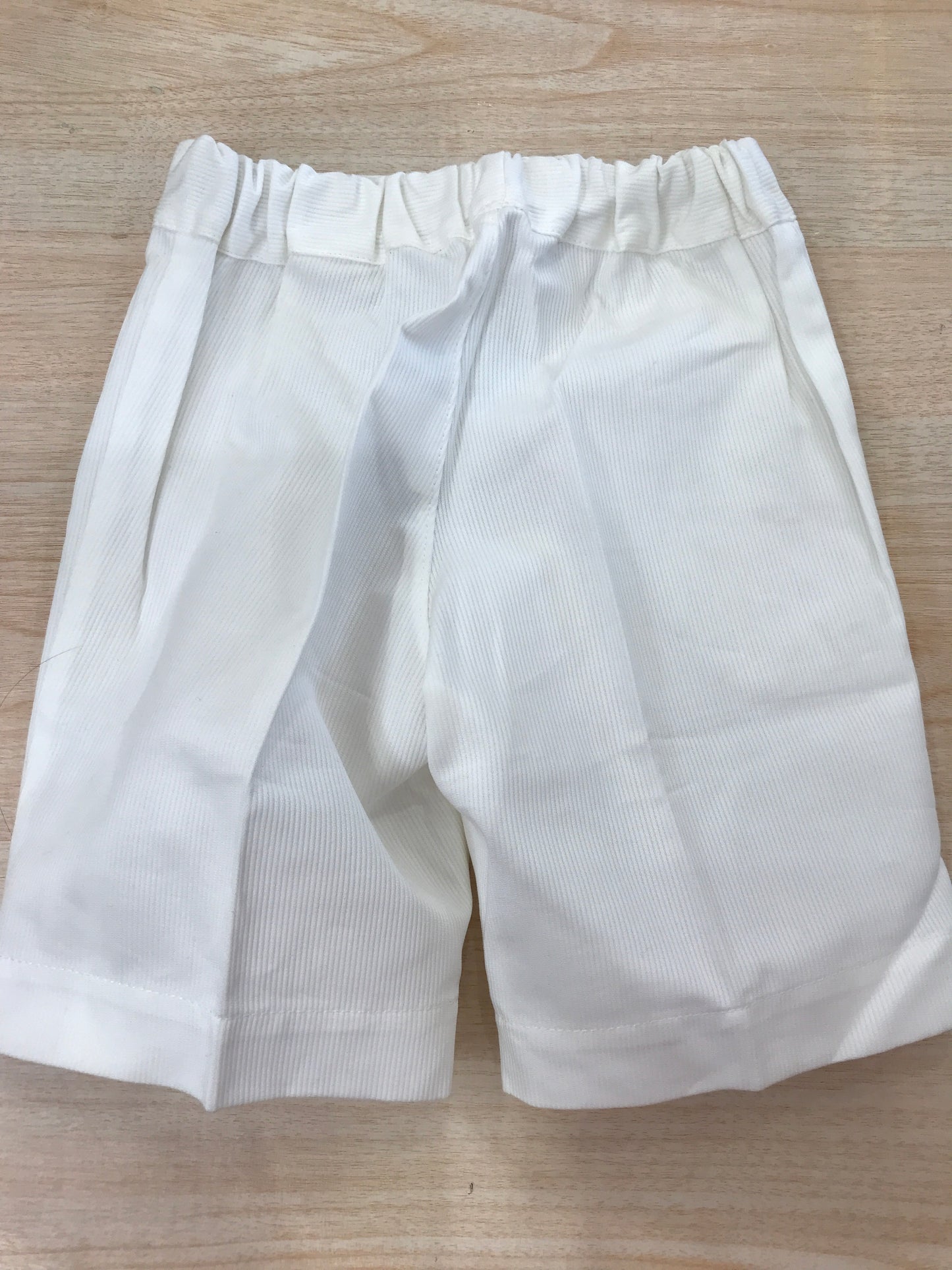 Pantalone Bebè di Almy in cotone bianco rigato