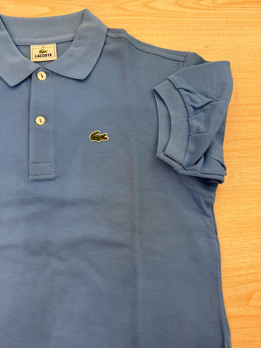 Polo Lacoste in cotone mezza manica con bottoncini e logo ricamato lateralmente unisex