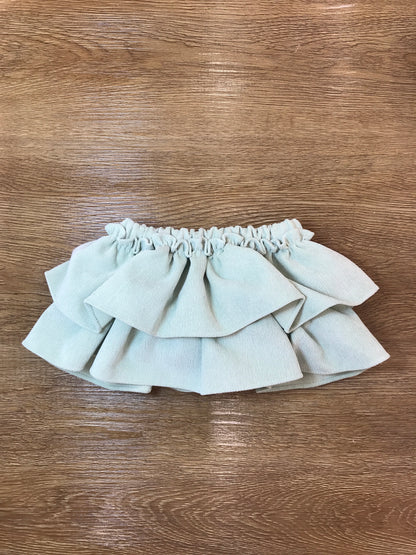 Culotte  Fofettes in velluto a coste con doppia rusche e fiocco sul retro