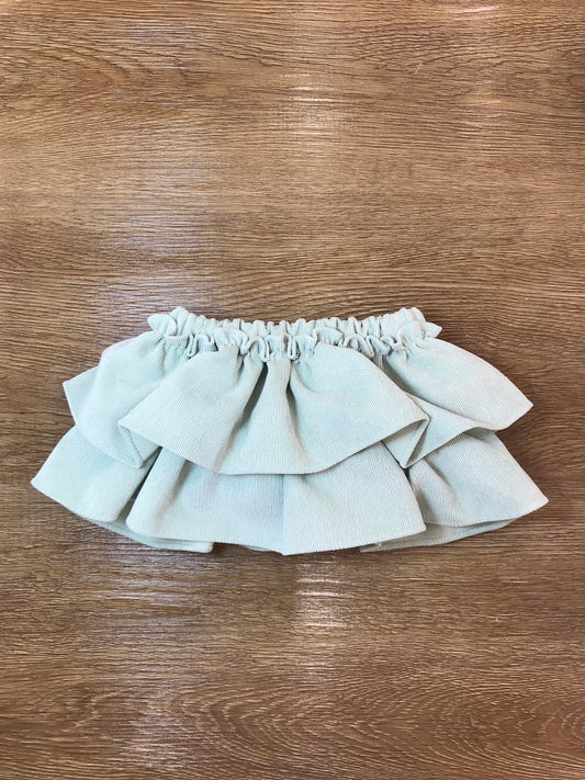 Culotte  Fofettes in velluto a coste con doppia rusche e fiocco sul retro