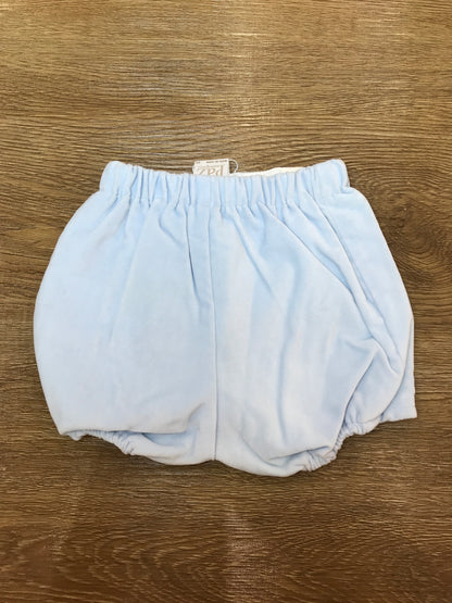 Culotte Paz Rodriguez in velluto celeste con elastico in vita