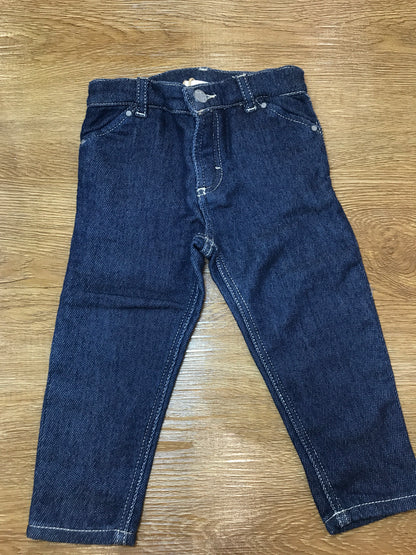 Pantalone Maperò in jeans blu scuro cpn taschine sul davanti e sul retro