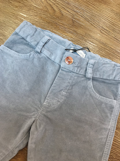 Pantalone Jo Milano in vellutino con elastico in vita con tasche laterali