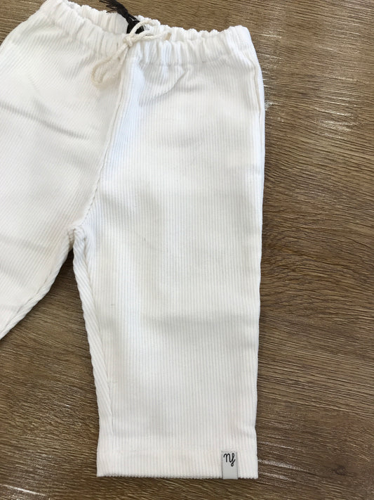 Pantalone Nannafrufru con elastico in vita e laccio a costine