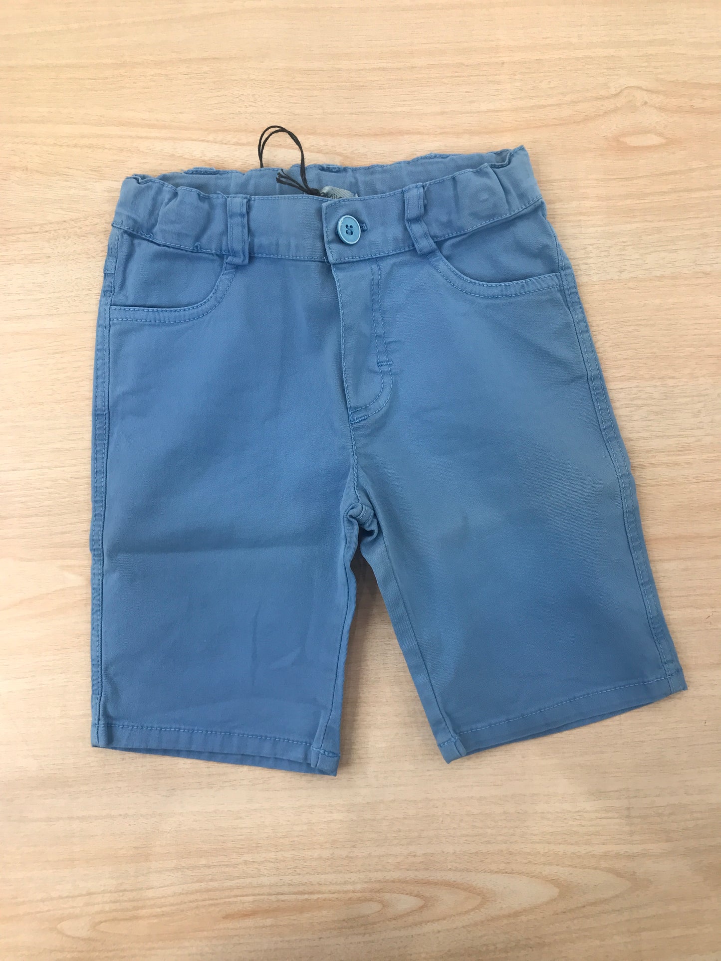 Bermuda Jo Milano in cotone celeste con elastico in vita