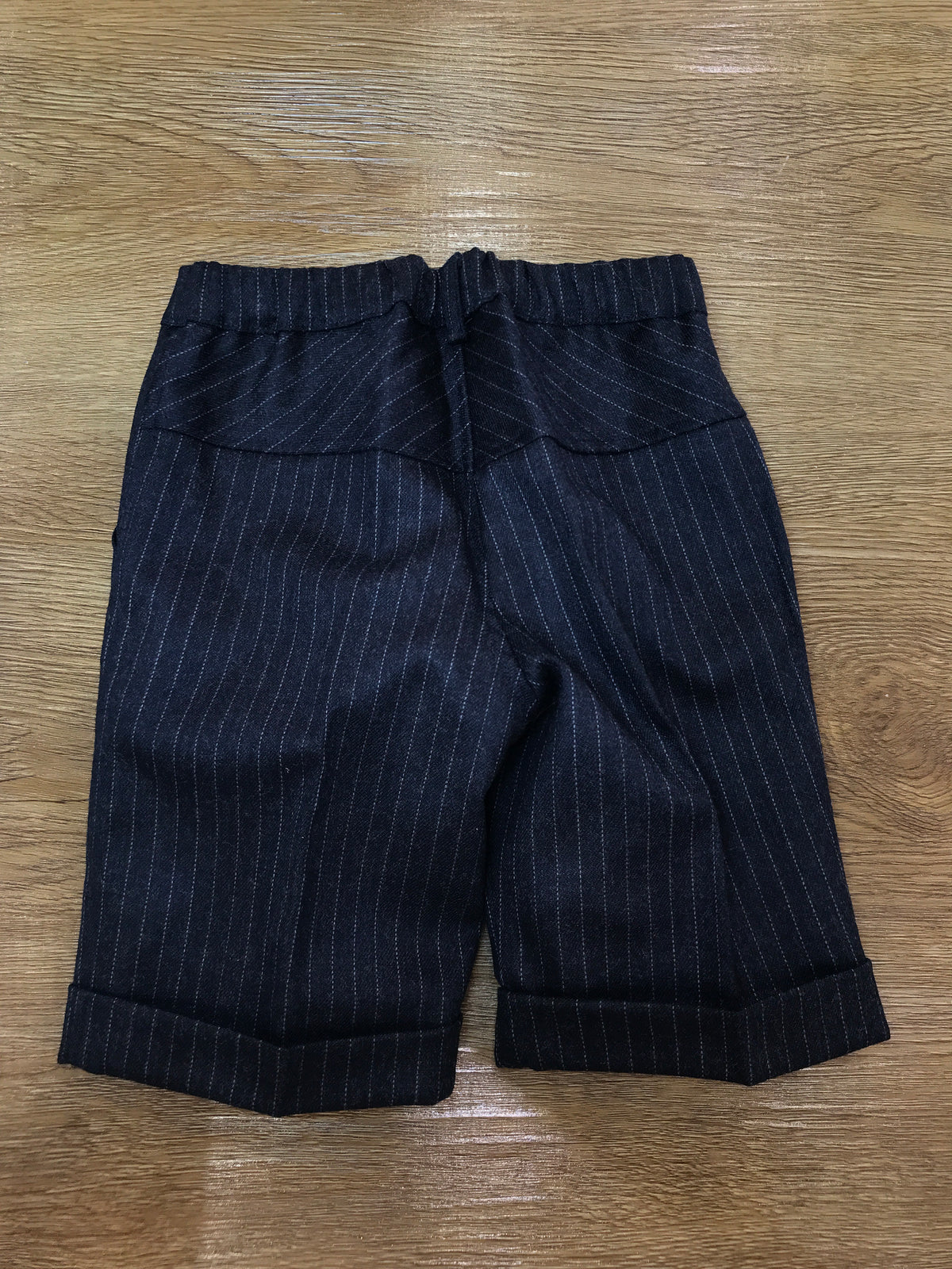 Pantalone Cielo Blu in panno blu scuro con strisce grigie