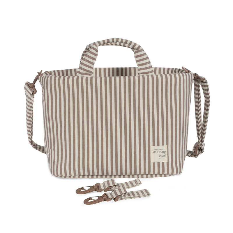 BORSA FASCIATOIO PRALINÉ STRISCE MOKA