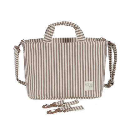 BORSA FASCIATOIO PRALINÉ STRISCE MOKA