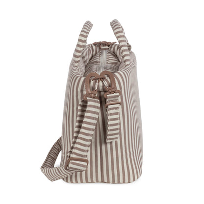 BORSA FASCIATOIO PRALINÉ STRISCE MOKA