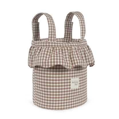 BORSA BUCKET VICHY MOKA