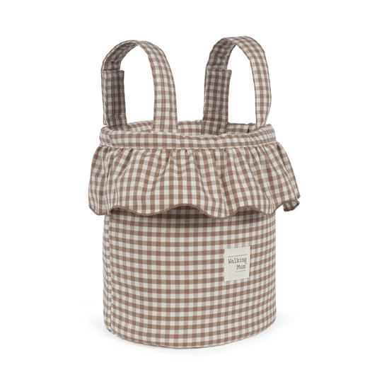 BORSA BUCKET VICHY MOKA