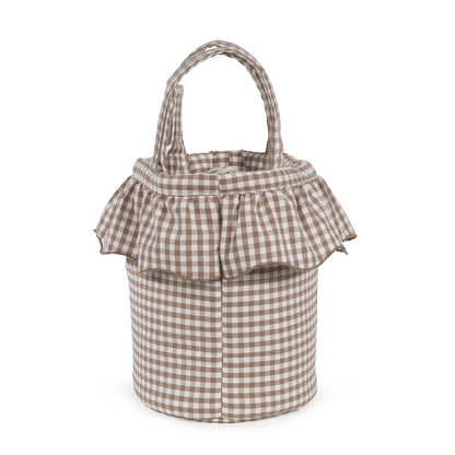 BORSA BUCKET VICHY MOKA