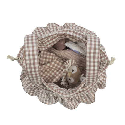 BORSA BUCKET VICHY MOKA