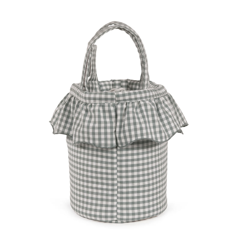 BORSA BUCKET VICHY MATCHA