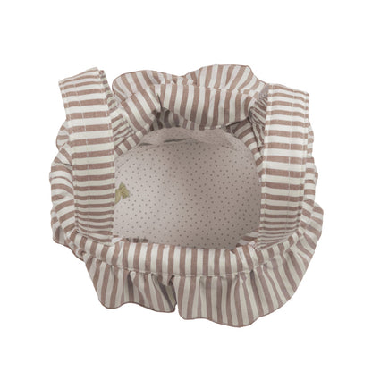 BORSA BUCKET STRISCE MOKA