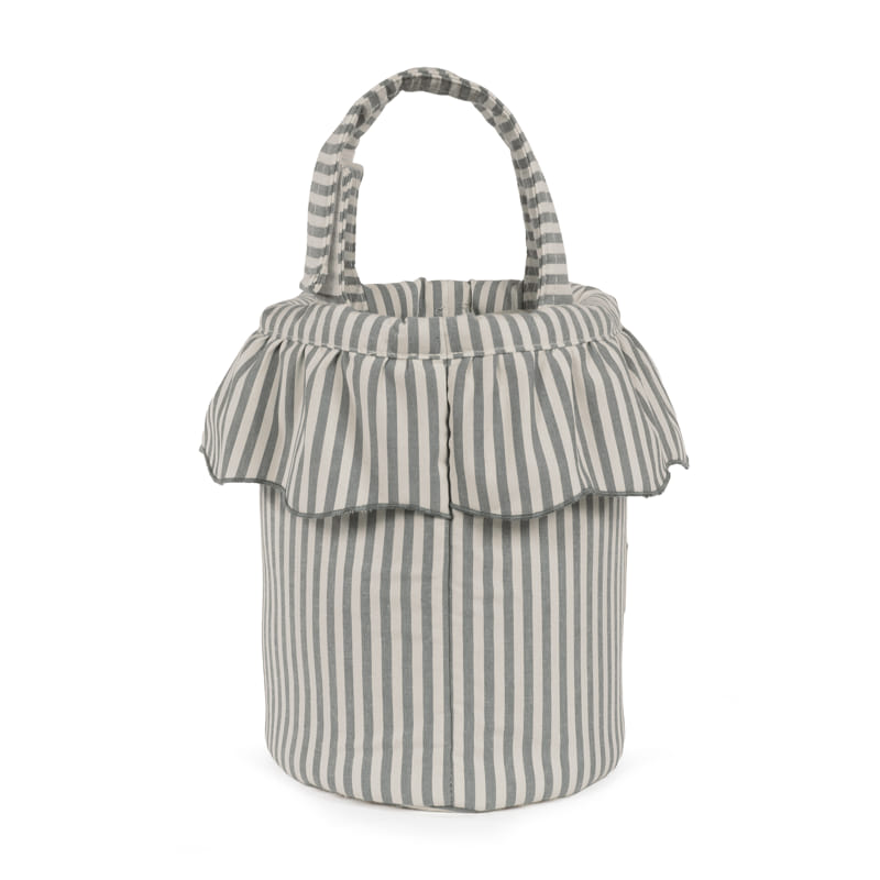 BORSA BUCKET STRISCE MATCHA