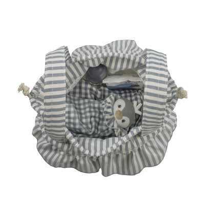BORSA BUCKET STRISCE MATCHA