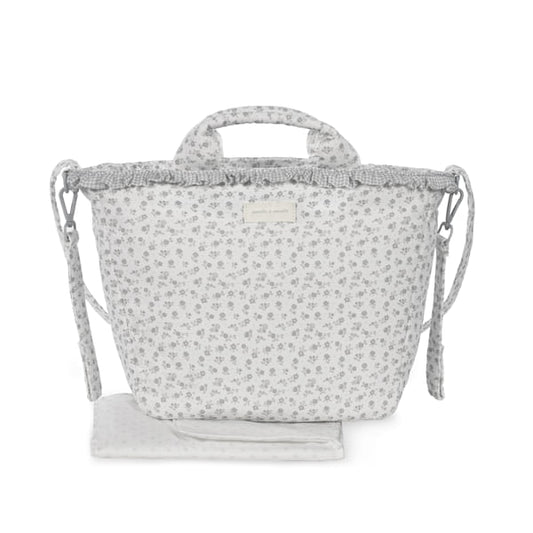 BORSA FASCIATOIO LITTLE BLOOM FIORI GRIGIO