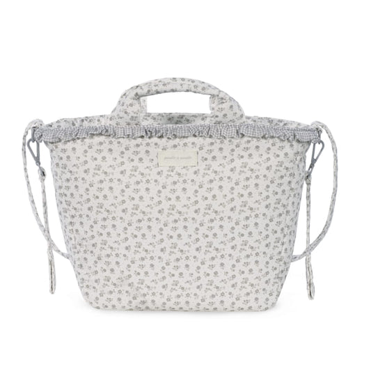 BORSA FASCIATOIO LITTLE BLOOM FIORI GRIGIO