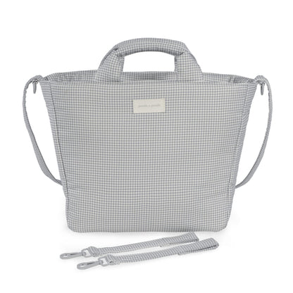 BORSA FASCIATOIO LITTLE BLOOM VICHY GRIGIO