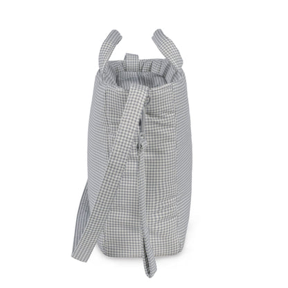 BORSA FASCIATOIO LITTLE BLOOM VICHY GRIGIO