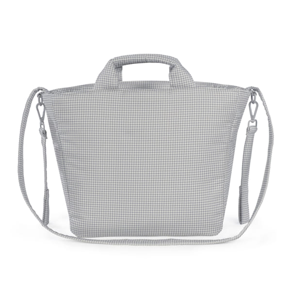 BORSA FASCIATOIO LITTLE BLOOM VICHY GRIGIO