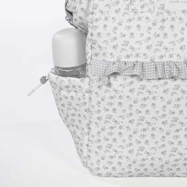 ZAINO LITTLE BLOOM FIORI GRIGIO
