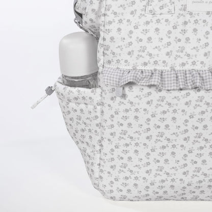 ZAINO LITTLE BLOOM FIORI GRIGIO